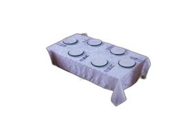 Toalha Mesa Jacquard 8 Lugares 1,35x2,60 Branco