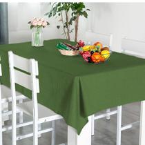 Toalha Mesa Jantar 4 Lugares Tecido Rustico Verde Premium