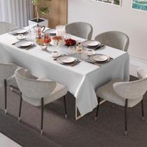 Toalha mesa limpa fácil retangular 6 lugares magnum branco Toalha mesa limpa fácil retangular 6 lugares magnum branco