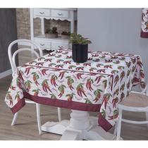 Toalha Mesa Luxo 4 Lugares 1,50x1,50 Decoração Perfeita para Cozinha, Estampas Delicadas e Moderna