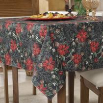 Toalha Mesa Natal 8 Lugares Retangular Ceia Natalina Estampada Toalha Mesa Natal 8 Lugares Retangular Ceia Natalina Estampada