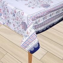 Toalha Mesa Plástica Térmica Bordada 6 e 8 lugares 2,00 Toalha Mesa Plástica Térmica Bordada 6 e 8 lugares 2,00