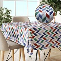 Toalha Mesa Plástica Térmica Chevron Vm 10 E 12 Lugares 3,00