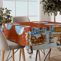 Toalha Mesa Plástica Térmica Feliz Natal 10 12 Lugares 3,00 Toalha Mesa Plástica Térmica Feliz Natal 10 12 Lugares 3,00