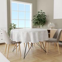 Toalha Mesa Plástica Térmica Floral Br 4 lugares Redonda