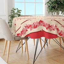 Toalha Mesa Plástica Térmica Hearts 4 lugares Redonda Toalha Mesa Plástica Térmica Hearts 4 lugares Redonda