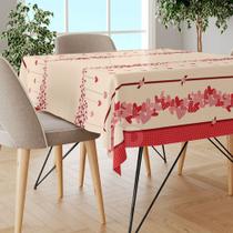 Toalha Mesa Plástica Térmica Hearts 6 lugares 1,80