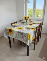 Toalha Mesa Pvc Plastico 6 Cadeiras Térmico 2 Metros