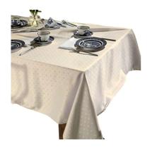 Toalha Mesa Quadrada 140x140cm Requinte TJ 5796 Nude Dohler