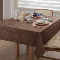 Toalha Mesa Quadrada 4 Lugares Tecido Jacquard 1,40x1,40
