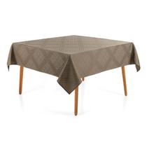 Toalha Mesa Quadrada 8 Lugares Karsten Sempre Limpa Beamon Marrom