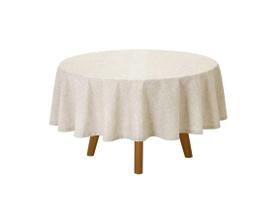 Toalha Mesa Redonda 200cm Clean Linhares Natural Dohler Toalha Mesa Redonda 200cm Clean Linhares Natural Dohler