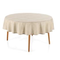 Toalha Mesa Redonda 6 Lugares Beamon Bege Karsten Toalha Mesa Redonda 6 Lugares Beamon Bege Karsten