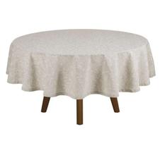 Toalha Mesa Redonda Clean Linhares Pauline 8 Lugares Dohler