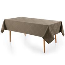 Toalha Mesa Retangular 12 Lugares Karsten Sempre Limpa Beamon Marrom Toalha Mesa Retangular 12 Lugares Karsten Sempre Limpa Beamon Marrom