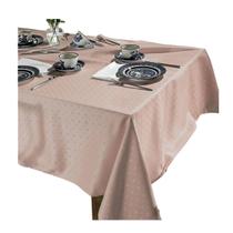 Toalha Mesa Retangular 160x270cm Requinte TJ5796 Rosa Dohler Toalha Mesa Retangular 160x270cm Requinte TJ5796 Rosa Dohler