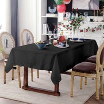 Toalha Mesa Retangular 3,00x1,50 Vison Preto 8 a 10 Lugares