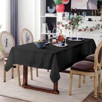 Toalha Mesa Retangular 3,00X1,50 Vison Preto 8 A 10 Lugares
