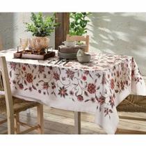 Toalha Mesa Retangular 8 Lugares Dohler Impermeavel Sofia Rose