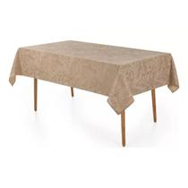 Toalha Mesa Retangular 8 Lugares Sempre Limpa Aurora Bege Karsten Toalha Mesa Retangular 8 Lugares Sempre Limpa Aurora Bege Karsten