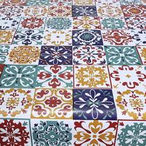 Toalha Mesa Térmica Impermeável Pvc Azulejo Color 1,40 X1,60