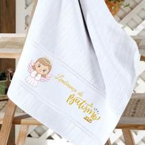 Toalha meu batizado estampado 2025 lavabo mao pronta entrega