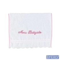 Toalha Meu Batizado Rosa Everly Toalha Meu Batizado Rosa Everly