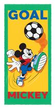 Toalha Mickey Felpuda de Banho Goal Estampada 60x1,20cm