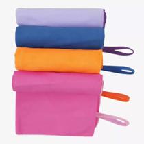 Toalha Microfibra Compacta Leve Praia Academia Camping Natação Banho Viagens Mochilão