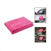 Toalha Microfibra Extramacia Seca Automotiva 60X40Cm Rosa