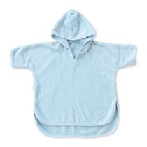 Toalha Natemia Kids Toalha Poncho Azul de Algodão Orgânico