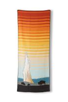 Toalha original Nomadix perfeita para praia, piscina, viagens, acampamento e ioga Feita com materiais reciclados Superabsorvente Resistente à areia Parque Nacional de Yellowstone 72,5 x 30