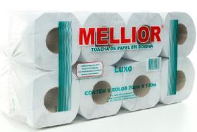 TOALHA PAPEL 20cm X 100m MELLIOR BRANCO LUXO - PACOTE COM 8 UNIDADES TOALHA PAPEL 20cm X 100m MELLIOR BRANCO LUXO - PACOTE COM 8 UNIDADES