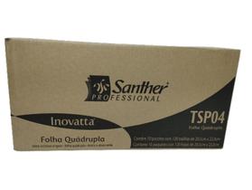 Toalha Papel Santher Folha Quadrupla Interfolha 1200 Folhas Toalha Papel Santher Folha Quadrupla Interfolha 1200 Folhas