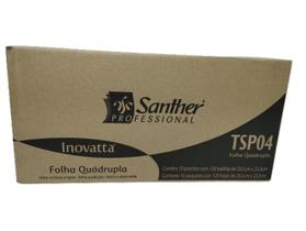 Toalha Papel Santher Folha Quadrupla Interfolha 1200 Folhas