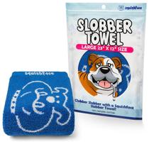 Toalha para Cachorro Squishface Slobber 59x30cm Algodão Grande