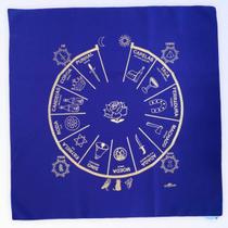 Toalha Para Jogo De Cartas Cigana Roxo Em Tecido 70x70 Cm