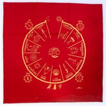 Toalha Para Jogo De Cartas Cigana Vermelho Em Tecido 70x70 Cm Toalha Para Jogo De Cartas Cigana Vermelho Em Tecido 70x70 Cm