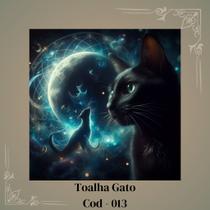 Toalha para Jogo de Tarot 0,70x0,70cm Gato Cod013 Toalha para Jogo de Tarot 0,70x0,70cm Gato Cod013