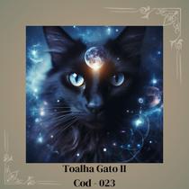 Toalha para Jogo de Tarot 0,70x0,70cm Gato II Cod023 Toalha para Jogo de Tarot 0,70x0,70cm Gato II Cod023