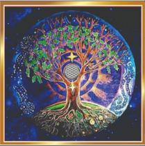 Toalha Para Tarô E Oráculos Arvore Da Vida Veludo + Presente Toalha Para Tarô E Oráculos Arvore Da Vida Veludo + Presente