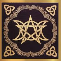 Toalha Para Tarô E Oráculos Triquetra Com Pentagrama