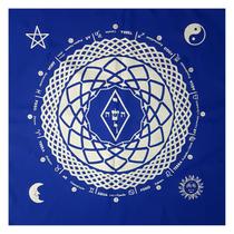 Toalha para Tarô Elemental 4 elementos com Brilho AZ Prata