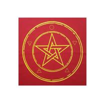 Toalha Pentagrama Força Wicca para Tarô Vermelha 70CM Toalha Pentagrama Força Wicca para Tarô Vermelha 70CM