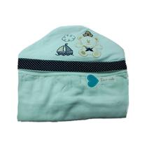 Toalha pequena dupla c/ fralda - marinheiro