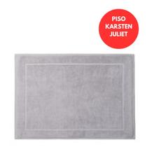 Toalha Pés Karsten Piso Banheiro Juliet Algodão Macio Cinza