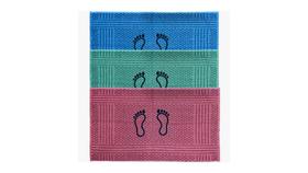 Toalha Piso De Banheiro Pezinho 42 x 65cm Azul ( 33918 )