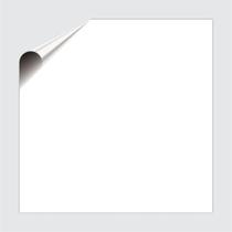 Toalha Plástica 78X78CM Perolizada Branca - Rolo com 10 Folhas