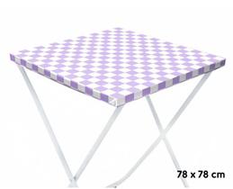 Toalha Plástica Cobre Mancha Xadrez Lilás 78x78cm 10 Unidades Campfestas - Inspire sua Festa Loja Toalha Plástica Cobre Mancha Xadrez Lilás 78x78cm 10 Unidades Campfestas - Inspire sua Festa Loja