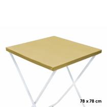 Toalha Plástica Cobre Manchas Perolizada - 78 x 78 cm - Dourada - 10 unidades - CampFestas - Rizzo Toalha Plástica Cobre Manchas Perolizada - 78 x 78 cm - Dourada - 10 unidades - CampFestas - Rizzo